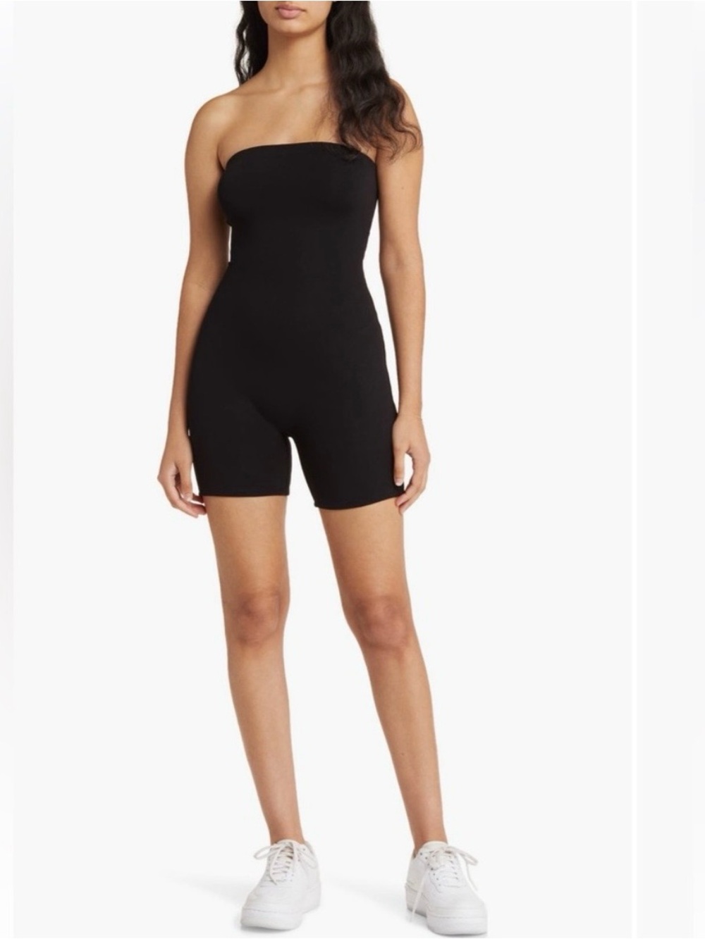 Naked Wardrobe The NW Tube Romper Black